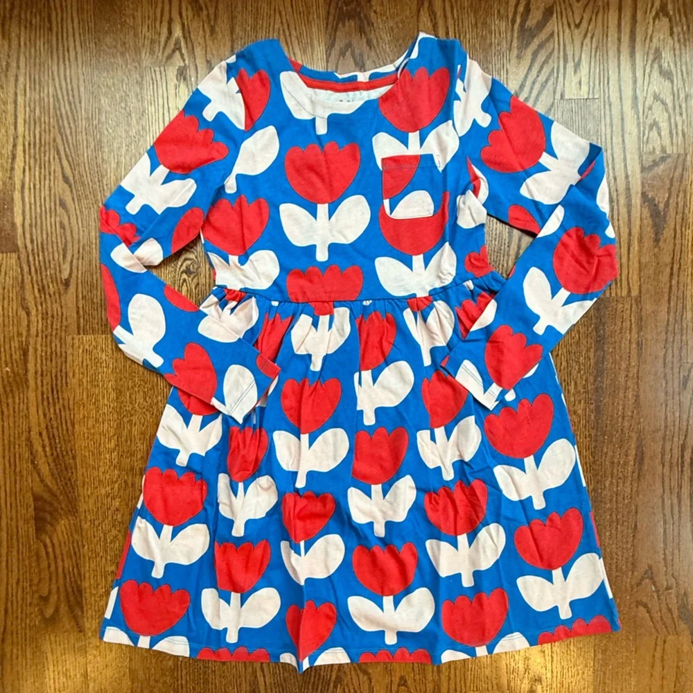 NEW Long-Sleeved Fun Jersey Dress 11-12 Years - Picture 1 of 10